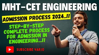 MHTCET Engineering Admission Process 202425  PCM Engineering Admission Process [upl. by Nylirac]