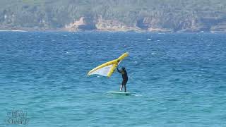 Merimbula NSW Wingfoiling ready for the Raging Bull Surf Classic [upl. by Aissert]