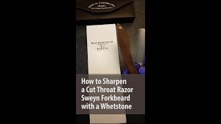 How to Sharpen a Cut Throat Razor Sweyn Forkbeard with a Whetstone [upl. by Takken]