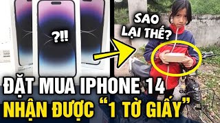 Thấy để hình iphone 14 giá 50k bé gái đặt hàng đến khi shipper đến giao mới vỡ lẽ [upl. by Beaufert]