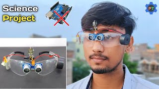 Smart Glasses For Blind Without Arduino  Best Science Project  Third Eye For Blind [upl. by Konopka]