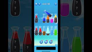 100 level of water sort game viral shorts [upl. by Freyah27]