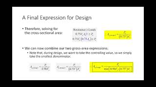 CE 414 Lecture 09 Design of Tension Members Part 1 20240129 [upl. by Emina]