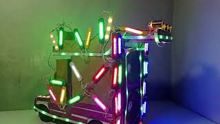 New crazy Dj I how to make new chota DJ  Mini dj sharpy lights Navratri Radha Krishna dj trolley [upl. by Rashida736]