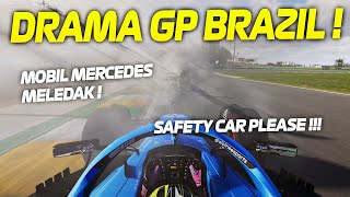 Balapan Terkacau Konspirasi Mercedes Safety Car Hingga Manuver Memalukan Verstappen  Career 22 [upl. by Adieren422]