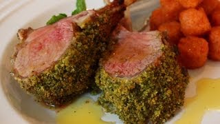 MintCrusted Rack of Lamb Recipe  Easter Special Mint Crust Rack of Lamb with Honey Vinaigrette [upl. by Lytsirk434]