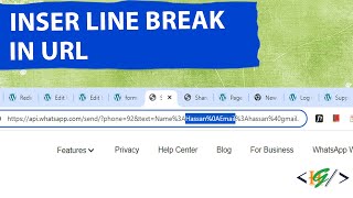 How to Insert Line Break in URL Like for Space  Add New Line [upl. by Mazlack]