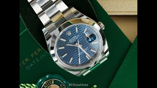 Rolex Datejust 41  Blue Motif Dial  Model 126300 [upl. by Ordisy960]