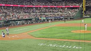 Texas Rangers Jack Leiter vs NY Yankees Aaron Judge 1st AB 9224 [upl. by Nonaihr]