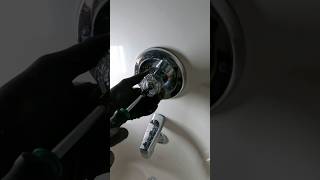 Repairing a leaking MOEN tub and shower valve 🛀🏽💦 plumbing plumber asmr diy [upl. by Berstine]