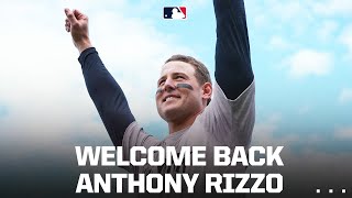 Anthony Rizzo gets warm ovation for first game back at Wrigley Field [upl. by Pip423]