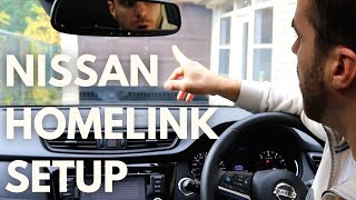 Nissan Homelink Programing to Your Garage Door Tutorial amp How To [upl. by Ecitnirp]