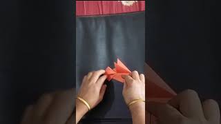 how to make a paper jumping frog shortshortsfeed youtube diy [upl. by Eivla]