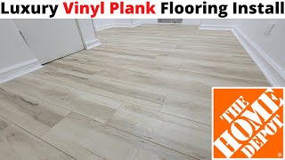 DIY How To Install Rigid Core Vinyl Plank Flooring Home Decorators Oak Vinyl Plank Flooring [upl. by Noemis]