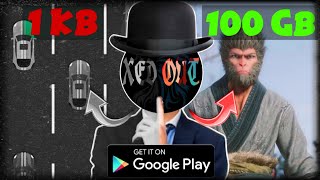 1ΚΒ Το 100GB Playstore Games Malayalam🤯 [upl. by Crudden]