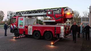 Nieuwe ladderwagen voor Brandweer Noordwijk [upl. by Cly435]