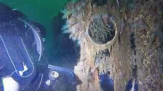 Wreck diving in Norway DS Tyrifjord Askvoll [upl. by Tessie]