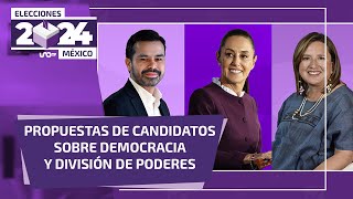 Democracia división de poderes y pluralismo temas tratados en tercer debate presidencial [upl. by Sharla]