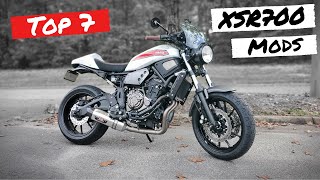 Top 7 XSR700 modifications and a few extras [upl. by Ogren74]