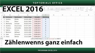 Zählenwenns ganz einfach Excel [upl. by Lledo]