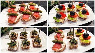 Schnelle PartySnacks Leckere Fingerfood für Partys und Buffet in 5 Minuten [upl. by Haidebez]