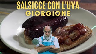 SALSICCE AL TEGAME CON UVA  Le ricette di Giorgione [upl. by Eityak]