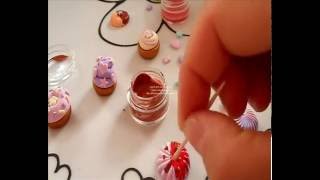 Tutorial per creare la glassa che asciuga allaria polymer clay tutorial [upl. by Nessa]