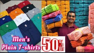 Tshirt 50 offer hotsale  Tirupur plain Tshirt manufacturer wholesale and retail  100 cotton [upl. by Naejarual]