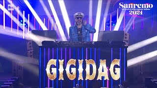 Sanremo 2024  Il dj set di Gigi DAgostino [upl. by Caundra820]