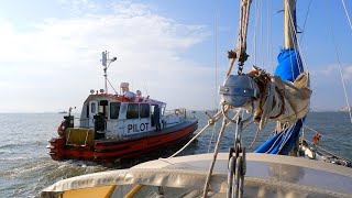 Suez Canal transit by sailboat part 1 Ep48  Sailing Messenger [upl. by Naeroled]