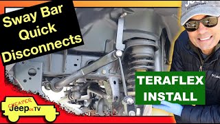 Installation of the TeraFlex 1764000 JL  JT Front Sway Bar Quick Disconnect Kit 045” Lift [upl. by Westerfield]