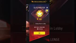 My CS Rank is ELITE MASTER 100 star freefiregamingclassiffnonstopgamingffcsffcsrankffmaxFF [upl. by Ydnis]