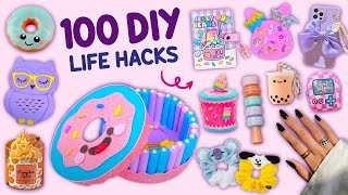 100 DIY  EASY LIFE HACKS AND DIY PROJECTS YOU CAN DO IN 5 MINUTES  CARDBOARD CRAFTS HOME DECOR [upl. by Akiv239]