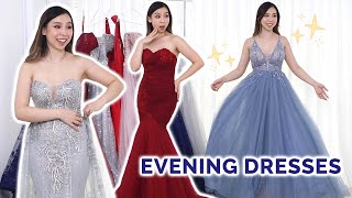 Formal Evening Dress TryOn Haul Part 2 ✨ princess vibes [upl. by Balf847]