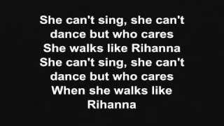 The Wanted  Walks Like Rihanna Lyrics [upl. by Serdna]