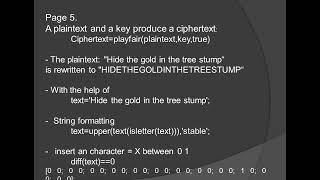 fairplay cipher with matlab [upl. by Ginder]