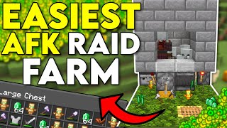 Easiest AFK Raid XP Farm Minecraft Bedrock 120 [upl. by Schatz127]