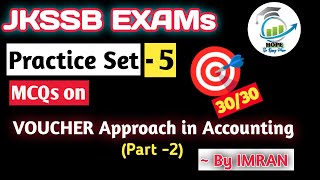 Top 500 Mcqs on Accountancy Target 3030  Practice Set 5  Jkssb Finance Accounts Assistant [upl. by Dailey]