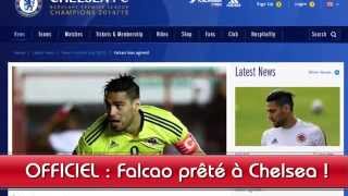 Falcao prêté à Chelsea  OFFICIEL [upl. by Stetson]