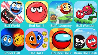 Ball World Red Ball 4 Balls Journeym Ball Wonder Roller Ball Hat Ball and More Red Ball Games [upl. by Anneiv]