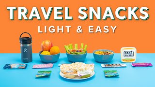 EASY Travel Snacks  TSAFriendly Food and Road Trip Snacks For Your Next Trip [upl. by Lancey]