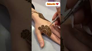 Backhand 😍🥰 beautiful mehndi designheenamehandi shortsyoutubeshorts [upl. by Aicekal]