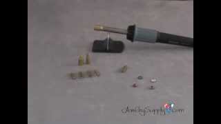 How to Apply Swarovski Hot Fix Crystals  Jewelry Making [upl. by Livi712]