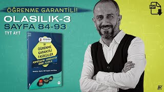 Olasılık3  Kamp 9gün  Sayfa 84 İle 93 Arası [upl. by Lipp248]