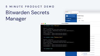 Bitwarden Secrets Manager 5 minute product demo [upl. by Mcarthur]