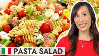 Italian Pasta Salad with Homemade Dressing [upl. by Asillam745]