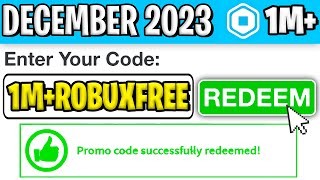 2023 ROBLOX PROMO CODE GIVES YOU FREE ROBUX Roblox January 2024 [upl. by Anitnoc443]