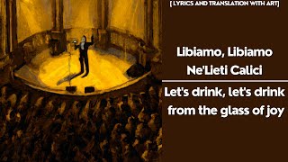 Libiamo nelieti calici  La traviata English Lyrics and AI art [upl. by Dyanna]