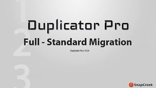 Duplicator Pro  Full WordPress Standard Migration Install [upl. by Tonjes]