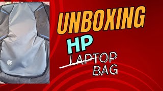 hp laptop bag unboxing [upl. by Rodolfo]